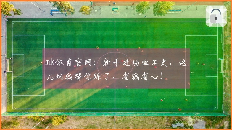 mk体育官网:新手进场血泪史,这几坑我替你踩了,省钱省心!